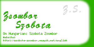 zsombor szobota business card